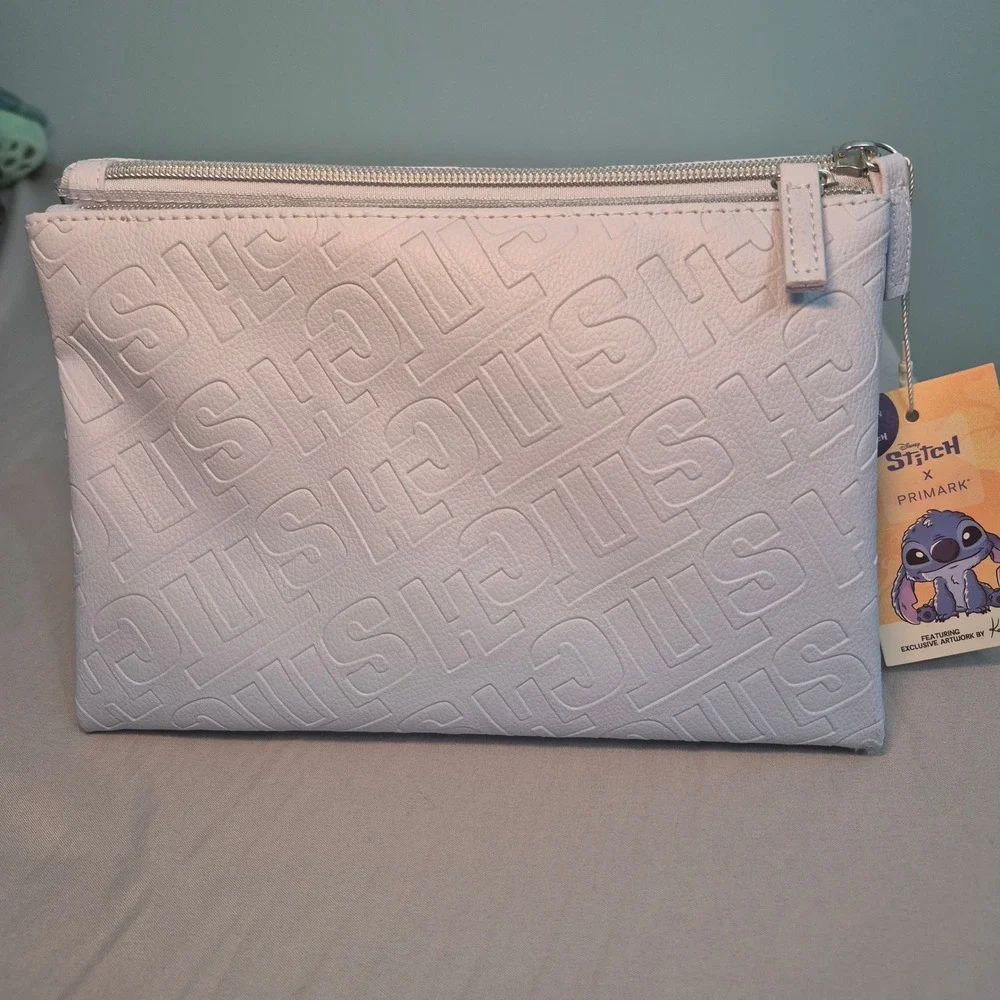 Disney Stitch x Primark Blue Travel Makeup Bag Kai Phillips Fold Out Organizer